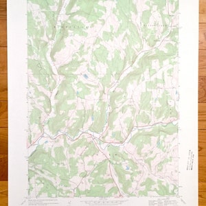 Antique Lawton, Pennsylvanie 1967 U.S. Geological Survey carte topographique – Birchardville, Middletown, Rush, Jessup, Wyalusing Creek