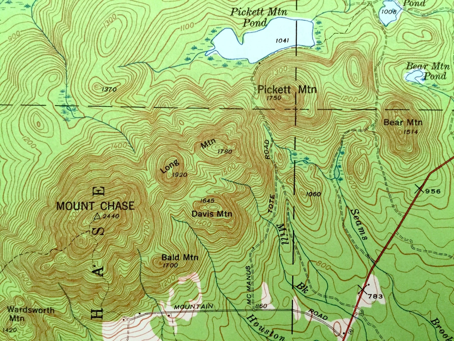 Antique Island Falls Maine 1940 US Geological Survey Etsy