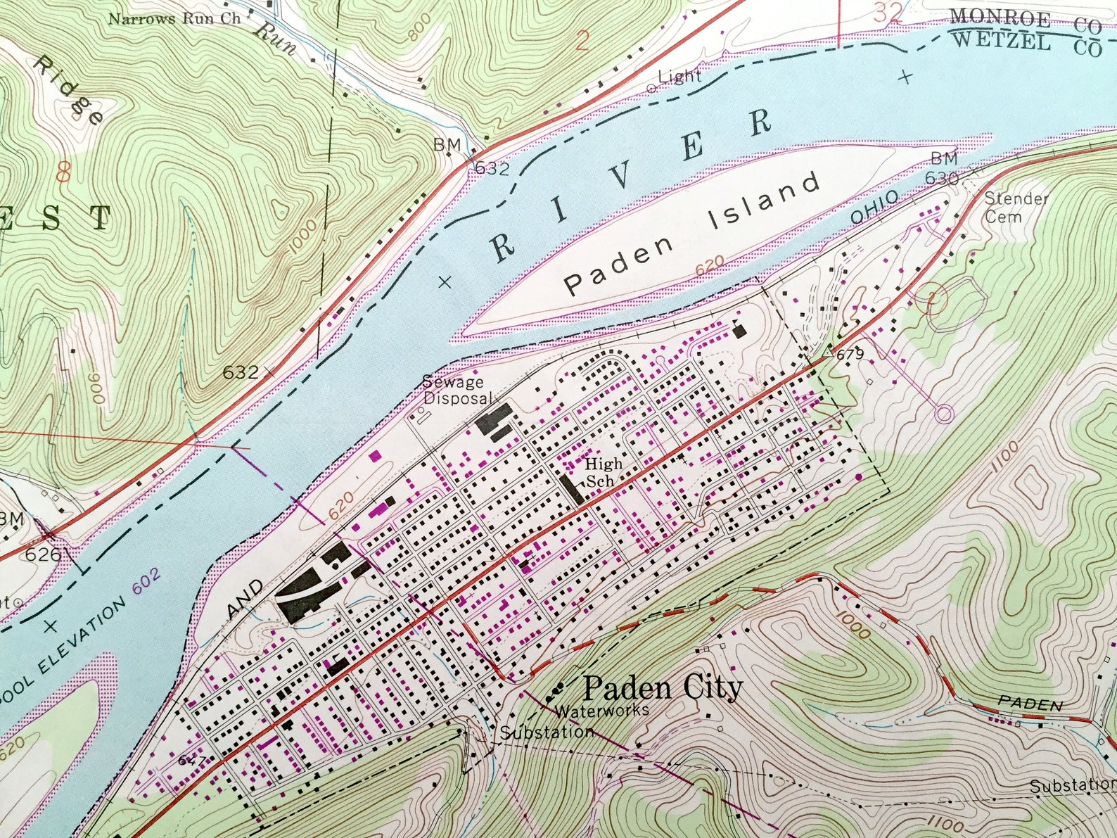 Antique Paden City West Virginia & Lee Ohio 1960 US Etsy France