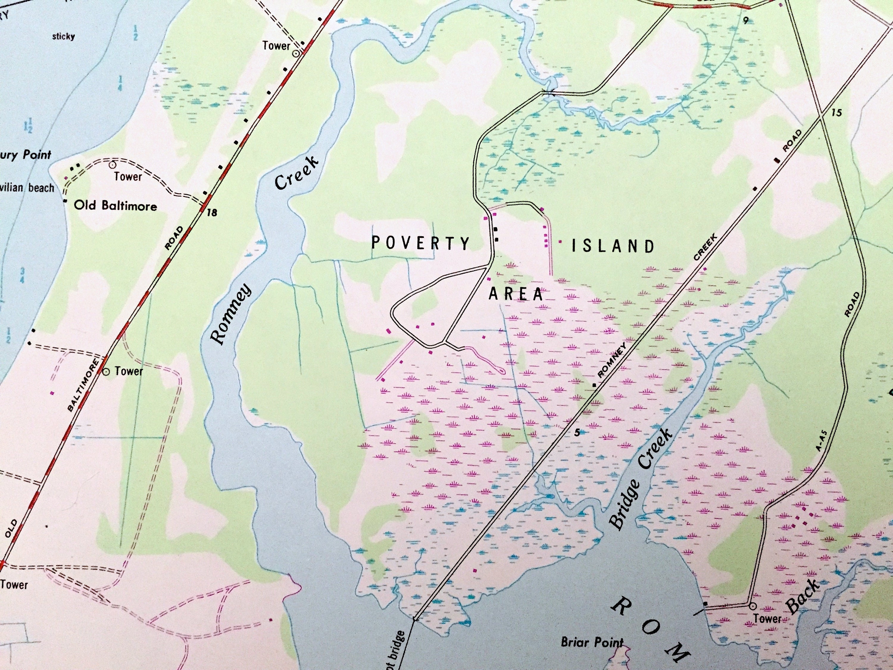 Antique Perryman Maryland 1948 US Geological Survey Etsy