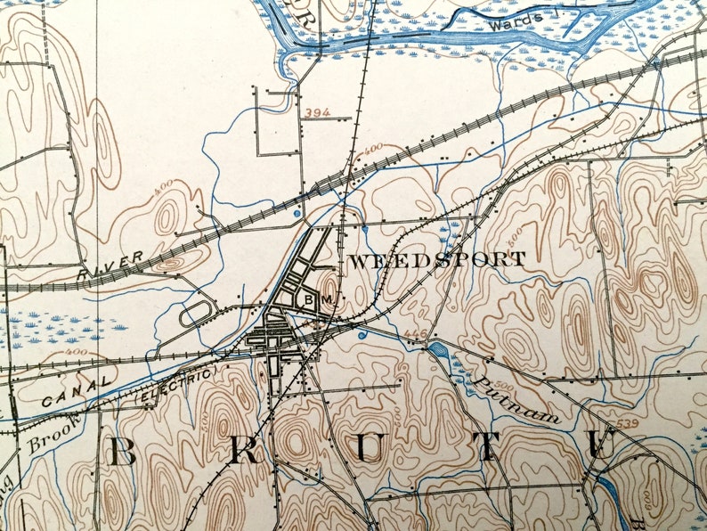 Antique Weedsport New York 1902 US Geological Survey Etsy