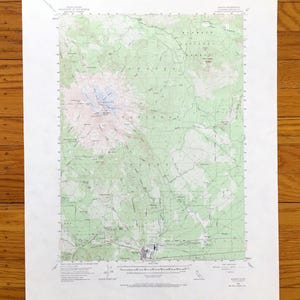Antike Mount Shasta, Kalifornien 1954 US Geologische Untersuchung Topographische Karte - Siskiyou County, Klamath National Forest, McCloud, Ski-Park, CA
