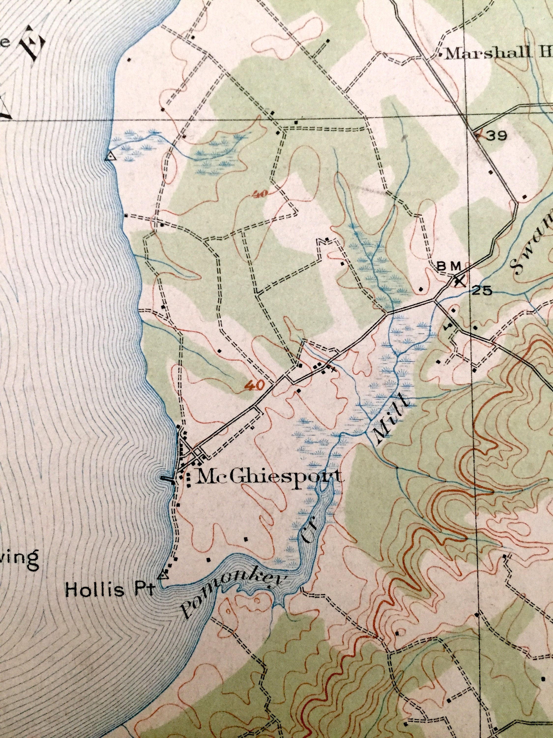 Antique Indian Head Maryland 1913 US Geological Survey Map Etsy