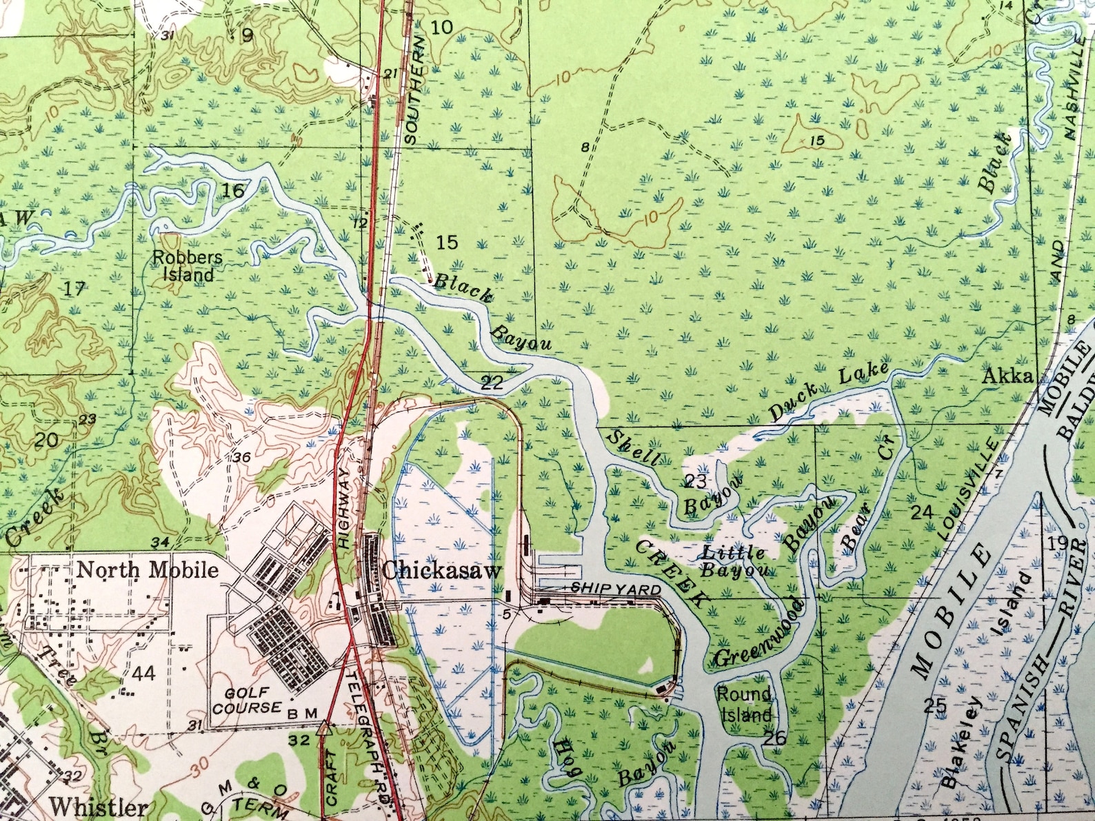 Antique Creola Alabama 1941 US Geological Survey Topographic Etsy
