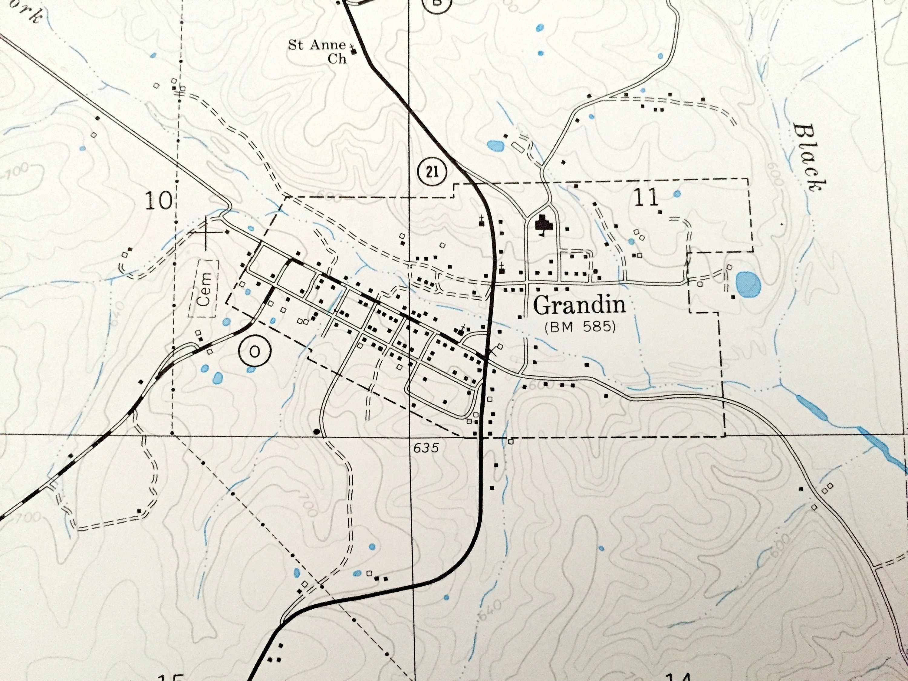 Antique Grandin Missouri 1968 US Geological Survey Etsy UK