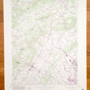 Antique East Greenville, Pennsylvania 1992 US Geological Survey Topographic Map – Berks County, Montgomery County, Lehigh County, Washington