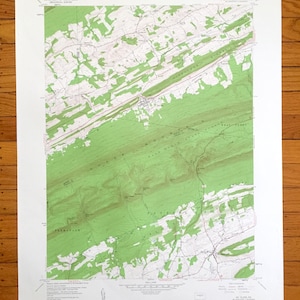 Antique McClure, Pennsylvania 1959 US Geological Survey Topographic Map – Mifflin, Juniata, Snyder County, West Beaver, Spring, Fermanagh PA