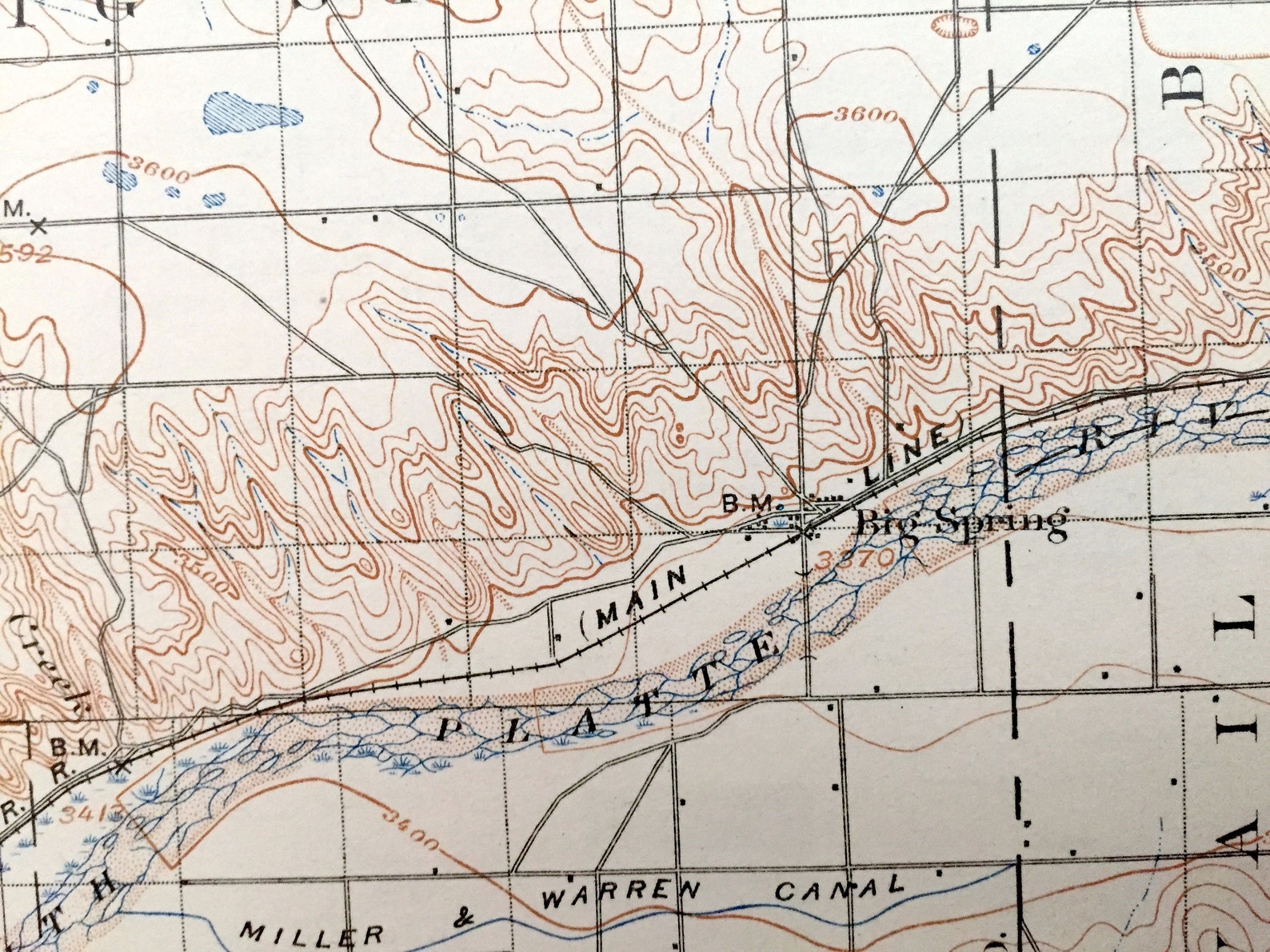 Antique Chappell Nebraska 1900 US Geological Survey Etsy
