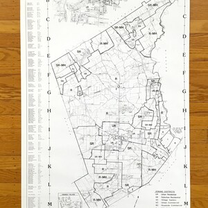 Antique Gorham, Maine 1985 GPCOG Zoning & Street Map – Cumberland County, Friendly Village, University of Southern Maine, USM, Village, ME