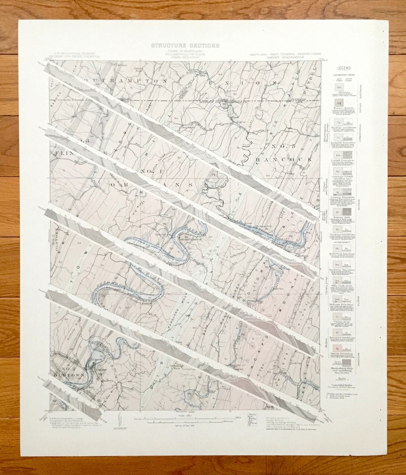 Antique Paw Paw West Virginia 1910 US Geological Survey Etsy