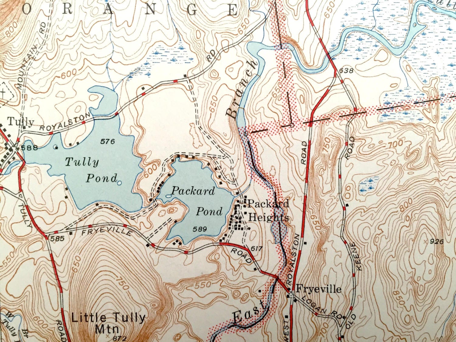 Antique Royalston Massachusetts 1946 US Geological Survey Etsy UK
