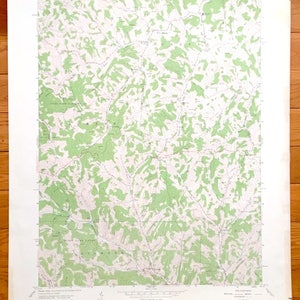 Antique Holbrook, Pennsylvania 1964 US Geological Survey Topographic Map – Jackson, Wayne, Gilmore, Center, Pine Bank, White Cottage
