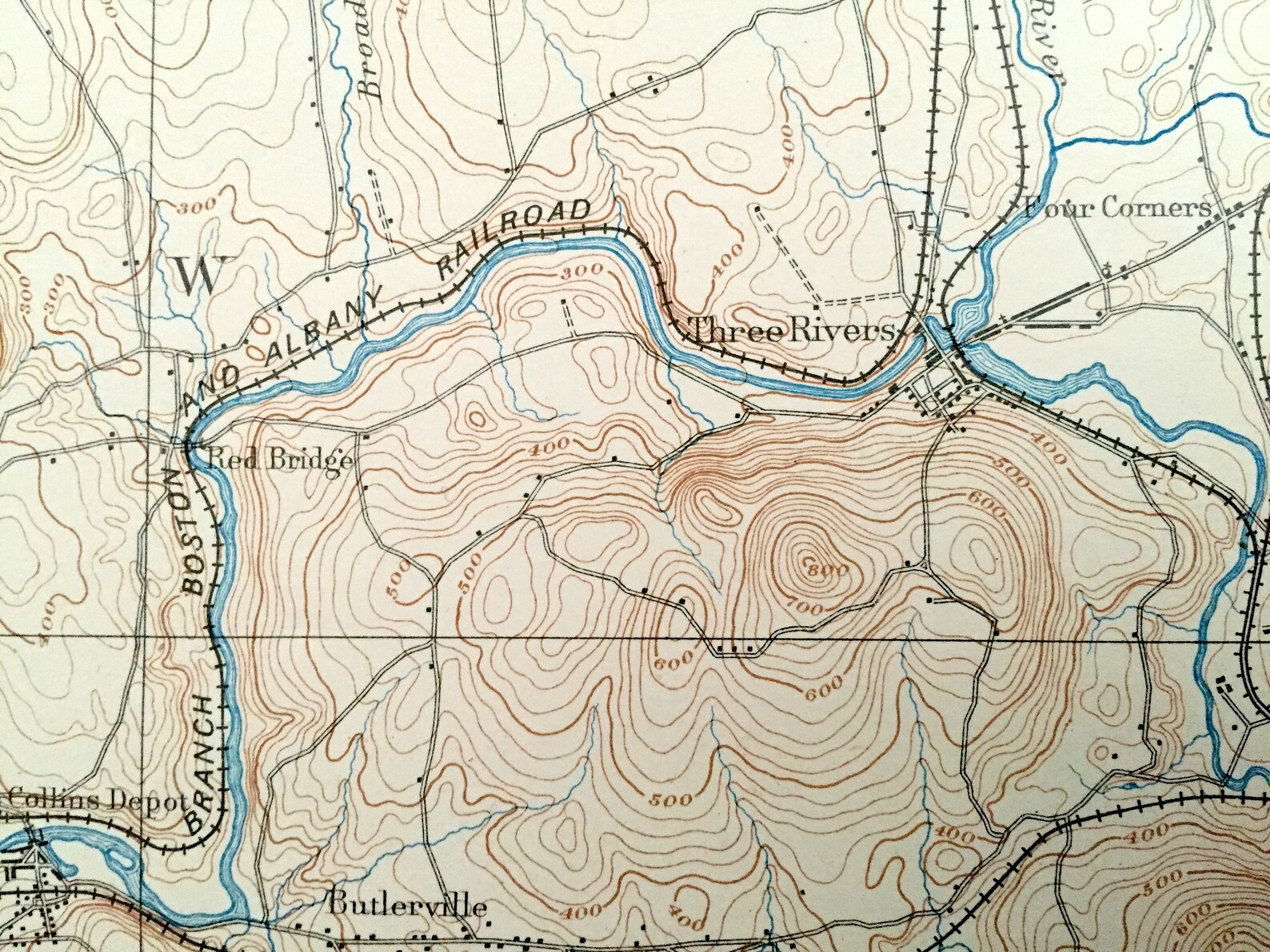Antique Palmer Massachusetts 1893 US Geological Survey Etsy