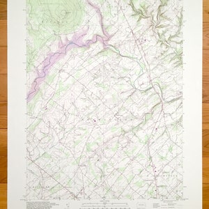 Antique Bedminster, Pennsylvanie 1997 US Geological Survey Carte topographique – Bucks County, Tinicum, Hilltown Plumstead Haycock Nockamixon PA