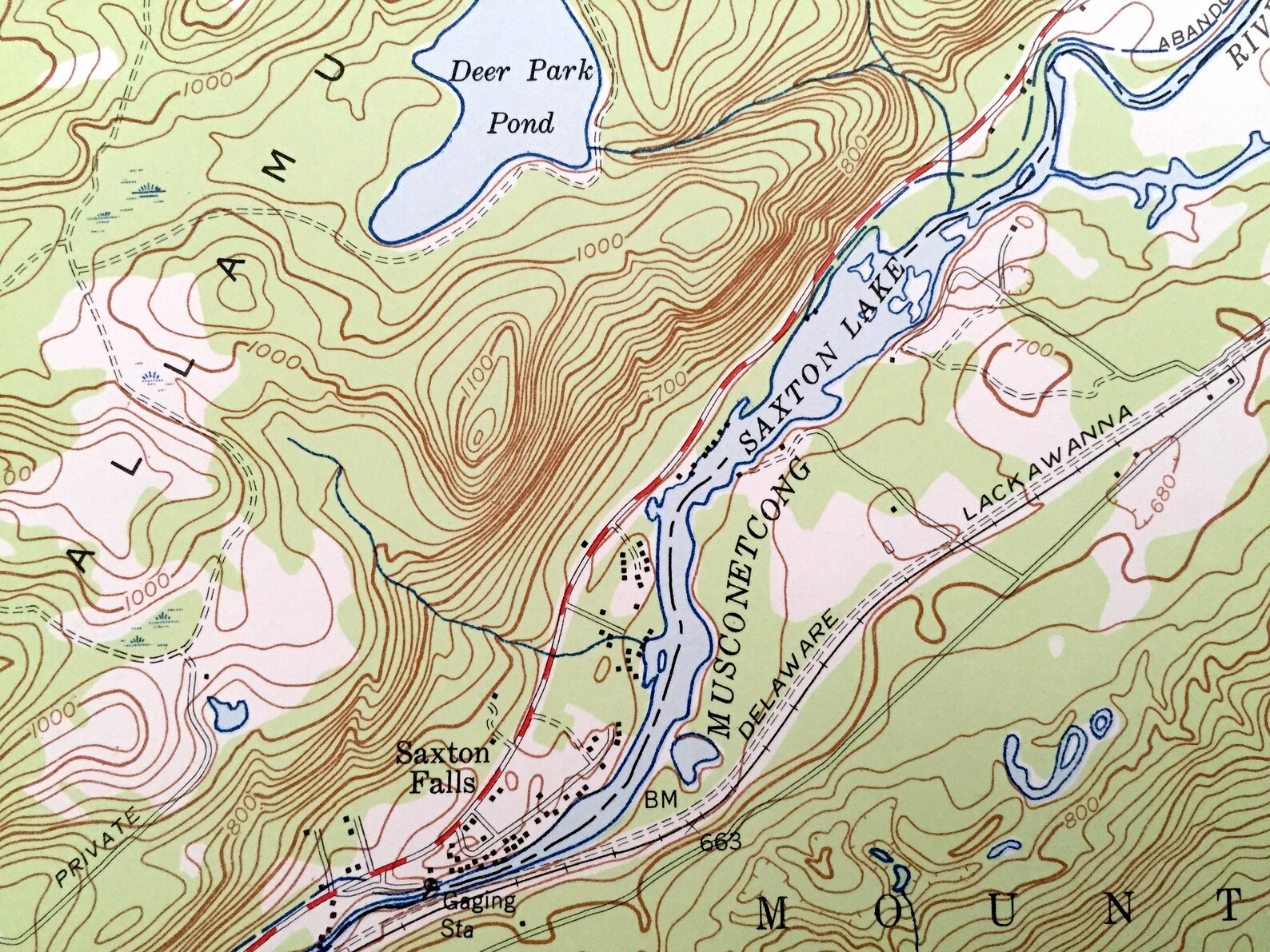 Antique Tranquility New Jersey 1954 US Geological Survey Etsy