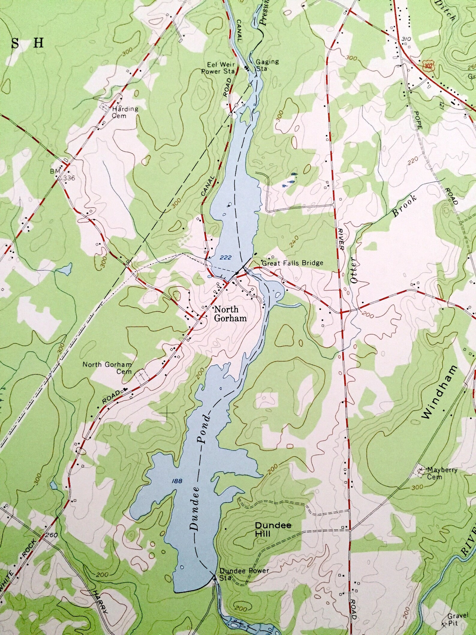 Antique North Windham Maine 1957 US Geological Survey Etsy