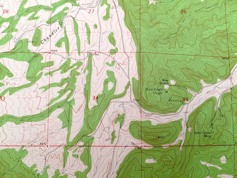 Antique Rockvale Colorado 1959 US Geological Survey Etsy