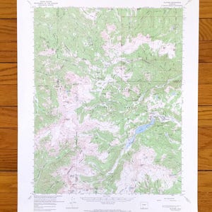 Antike Platoro, Colorado 1967 US Geologische Untersuchung Topographische Karte - Rio Grande National Forest, Twin Lakes, Bear Lake, Conejos County, CO