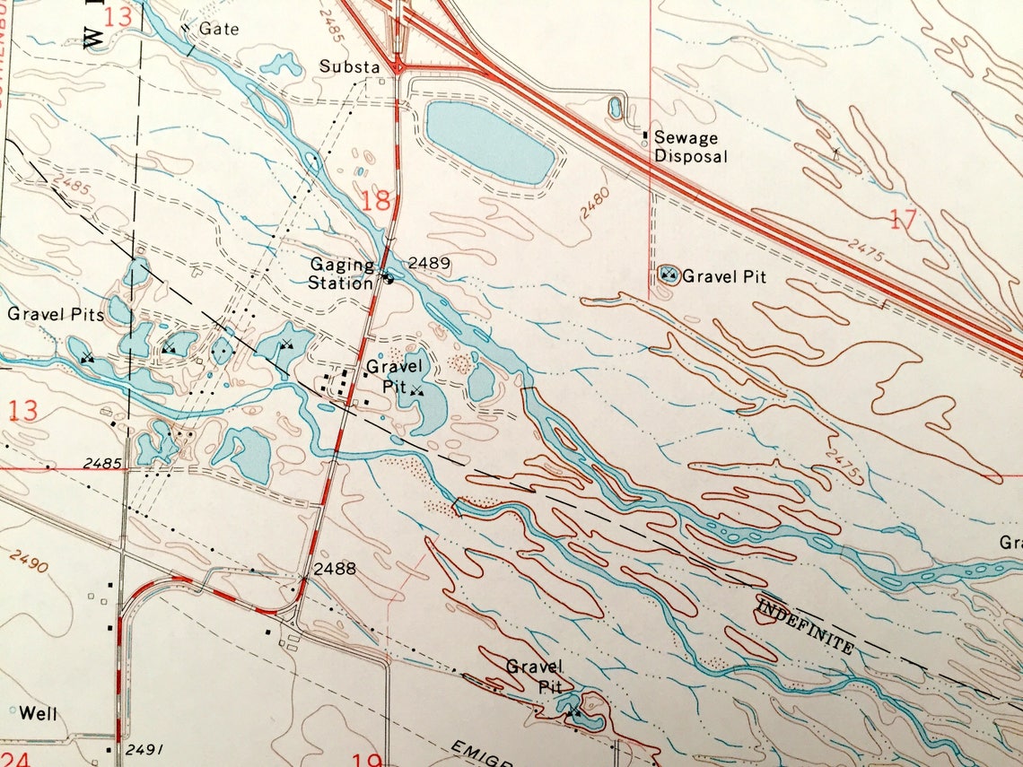 Antique Cozad Nebraska 1971 US Geological Survey Topographic Etsy