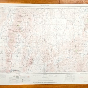 Antigo McDermitt, Nevada 1955 Mapa topográfico do US Geological Survey - Quinn River Valley Santa Rosa Range Humboldt National Forest Oregon NV