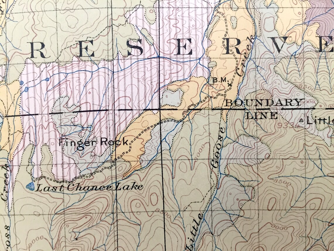 Antique Dayton Wyoming 1899 US Geological Survey Topographic Etsy