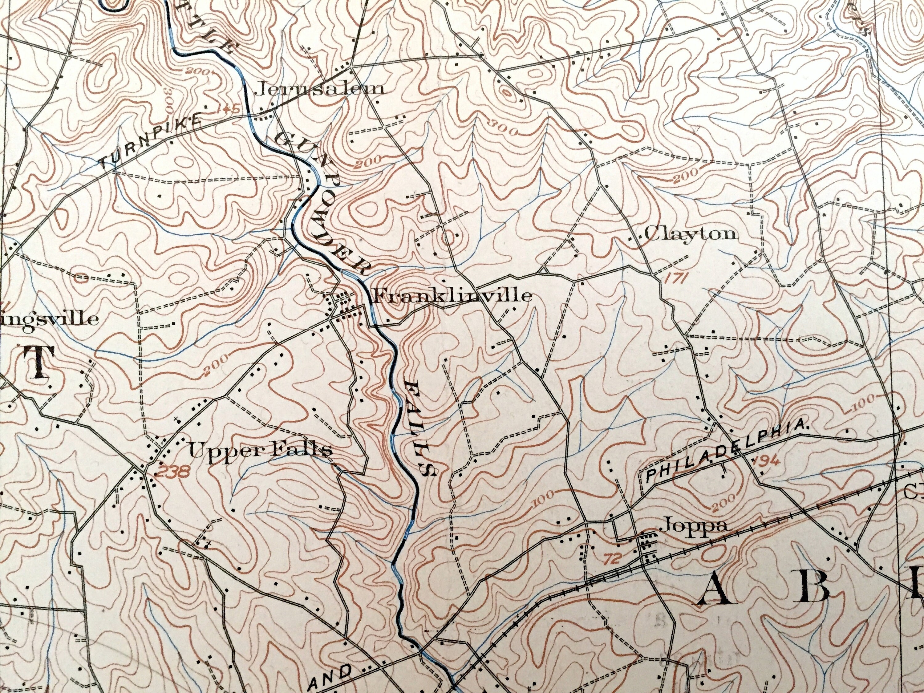 Antique 1901 Aberdeen Proving Ground Maryland US Geological Etsy
