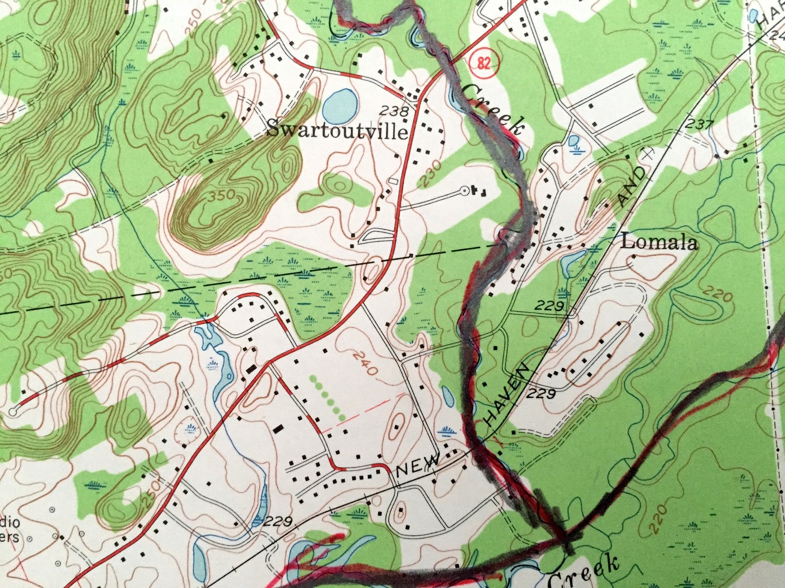 Antique Hopewell Junction New York 1957 US Geological Survey Etsy