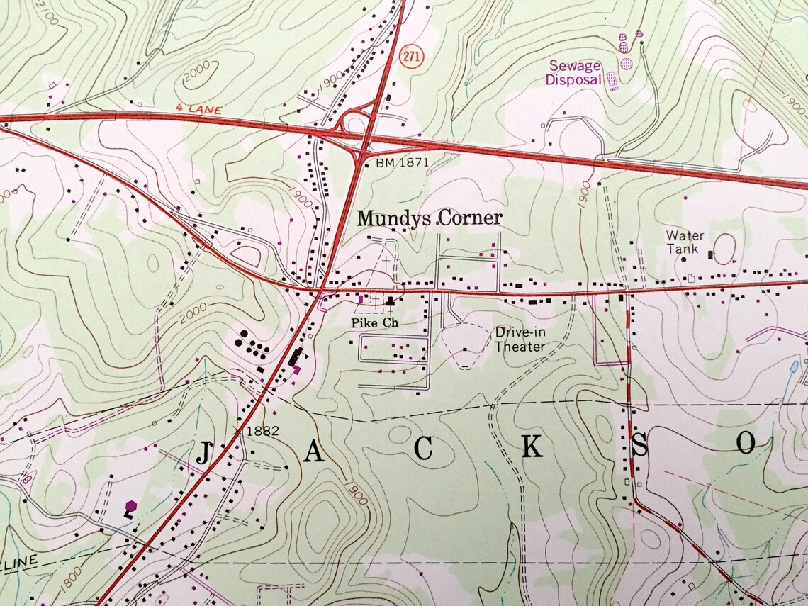Antique Nantyglo Pennsylvania 1964 US Geological Survey Etsy