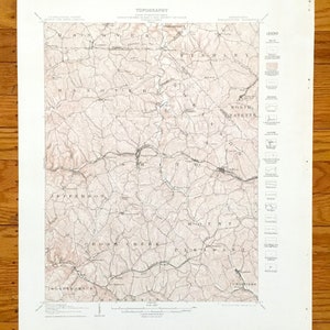 Antike Burgettstown, Pennsylvania 1906 US Geological Survey Topographische Karte – Washington, Beaver, Allegheny County, Midway, Bulger, PA