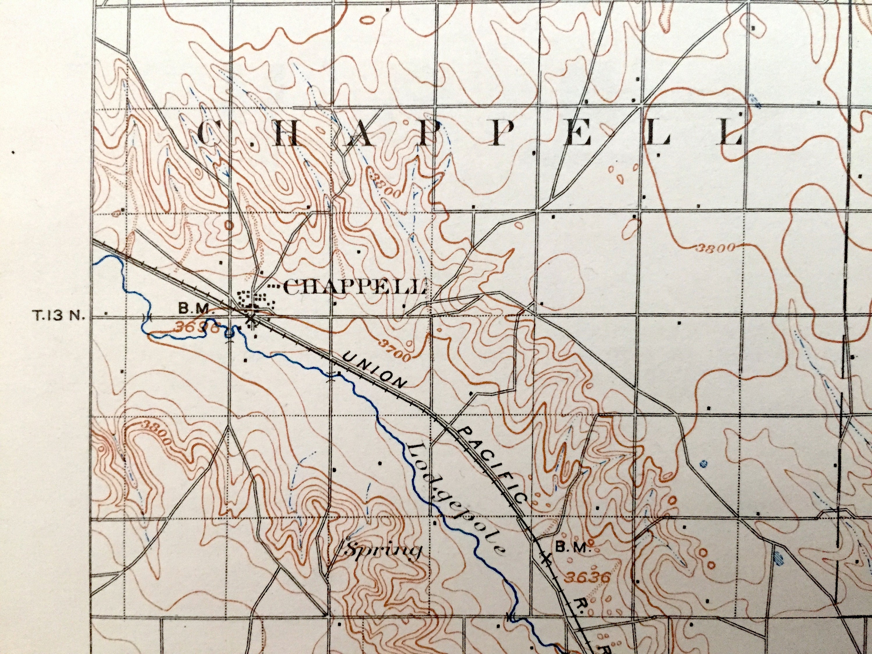 Antique Chappell Nebraska 1900 US Geological Survey Etsy