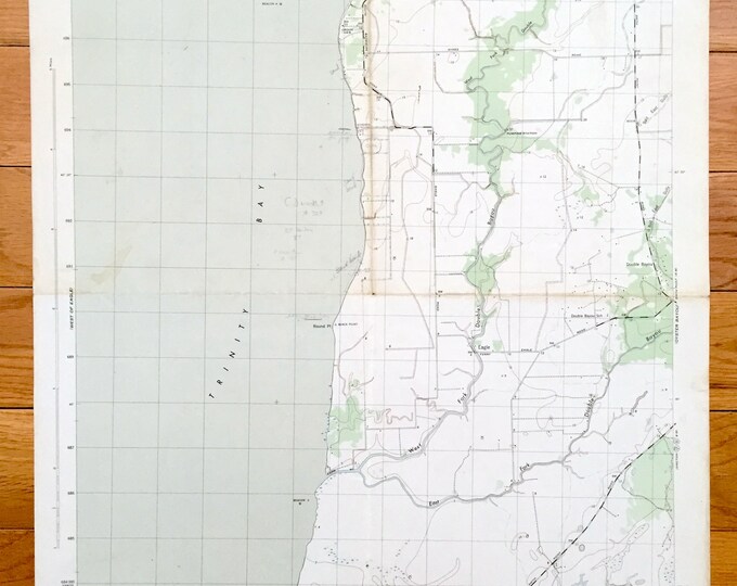 Antique Oak Island Texas 1943 US Army Geological Survey Etsy