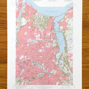 Antike Topographische Karte von Rochester, New York 1971 – Monroe County, Webster, Griechenland, Penfield, Irondequoit, Ontario, NY