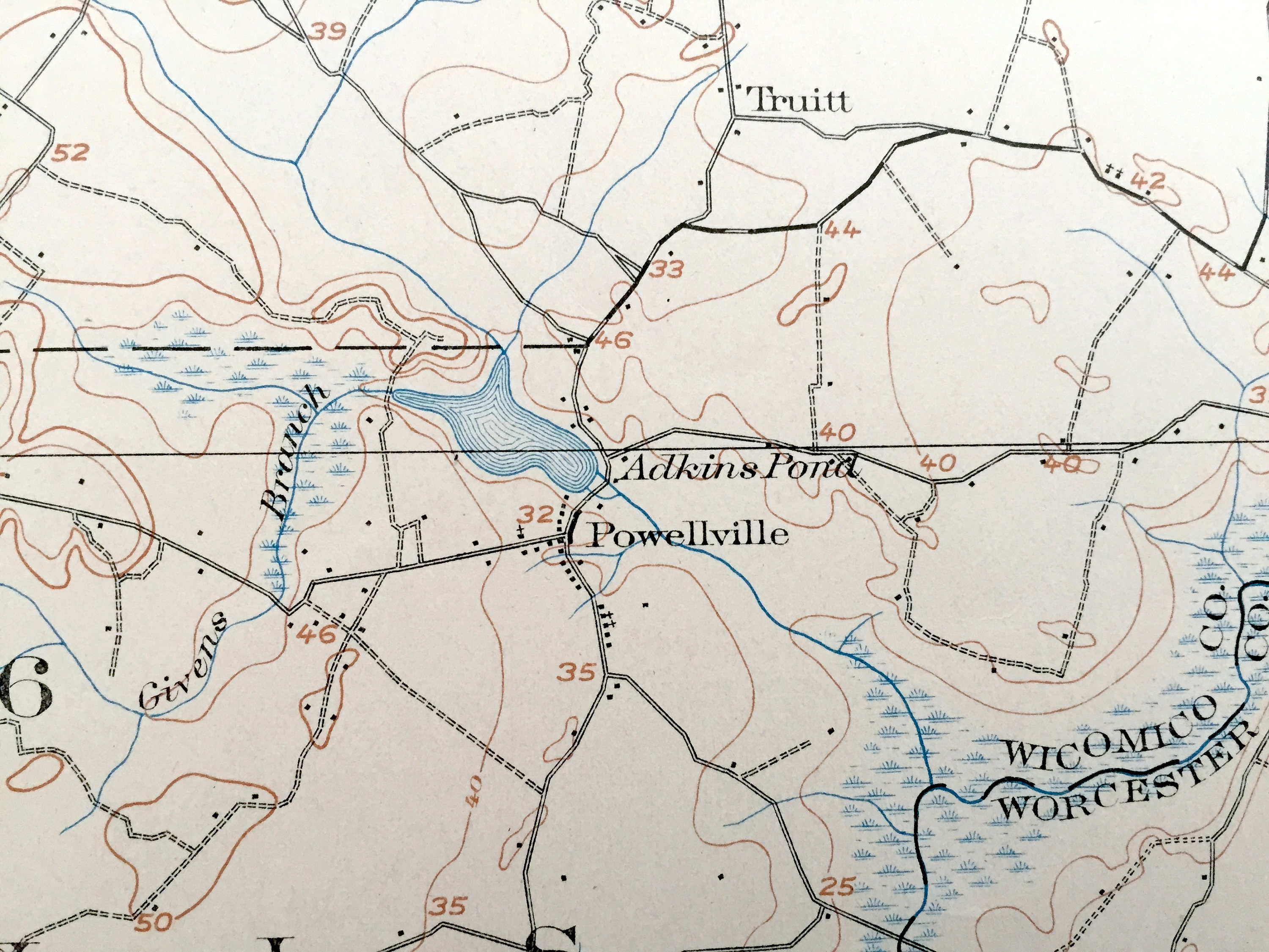 Antique Pittsville Maryland 1902 US Geological Survey Etsy España