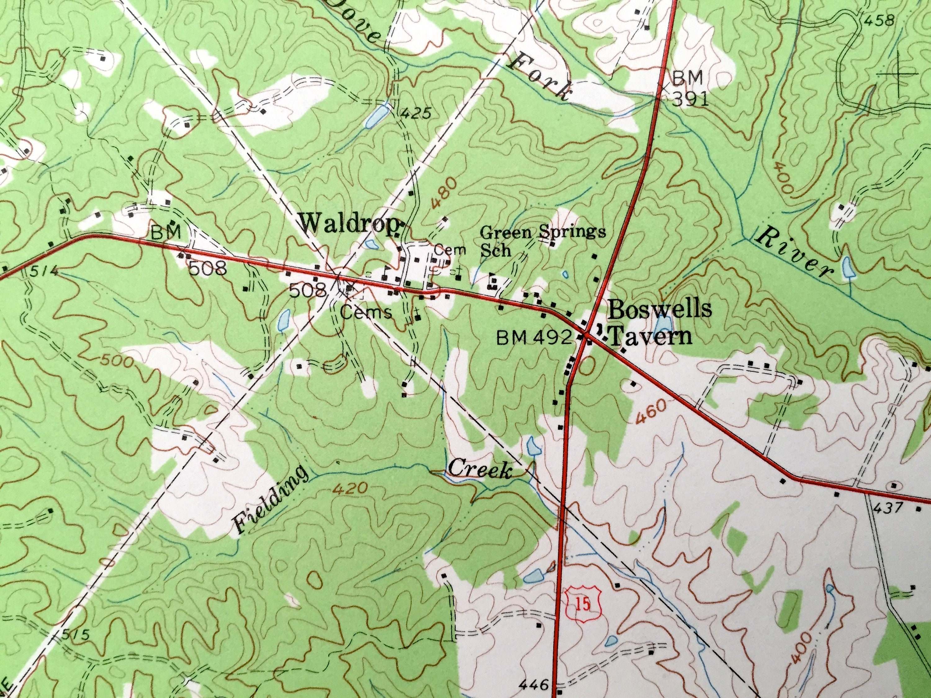 Antique Gordonsville Virginia 1961 US Geological Survey Etsy