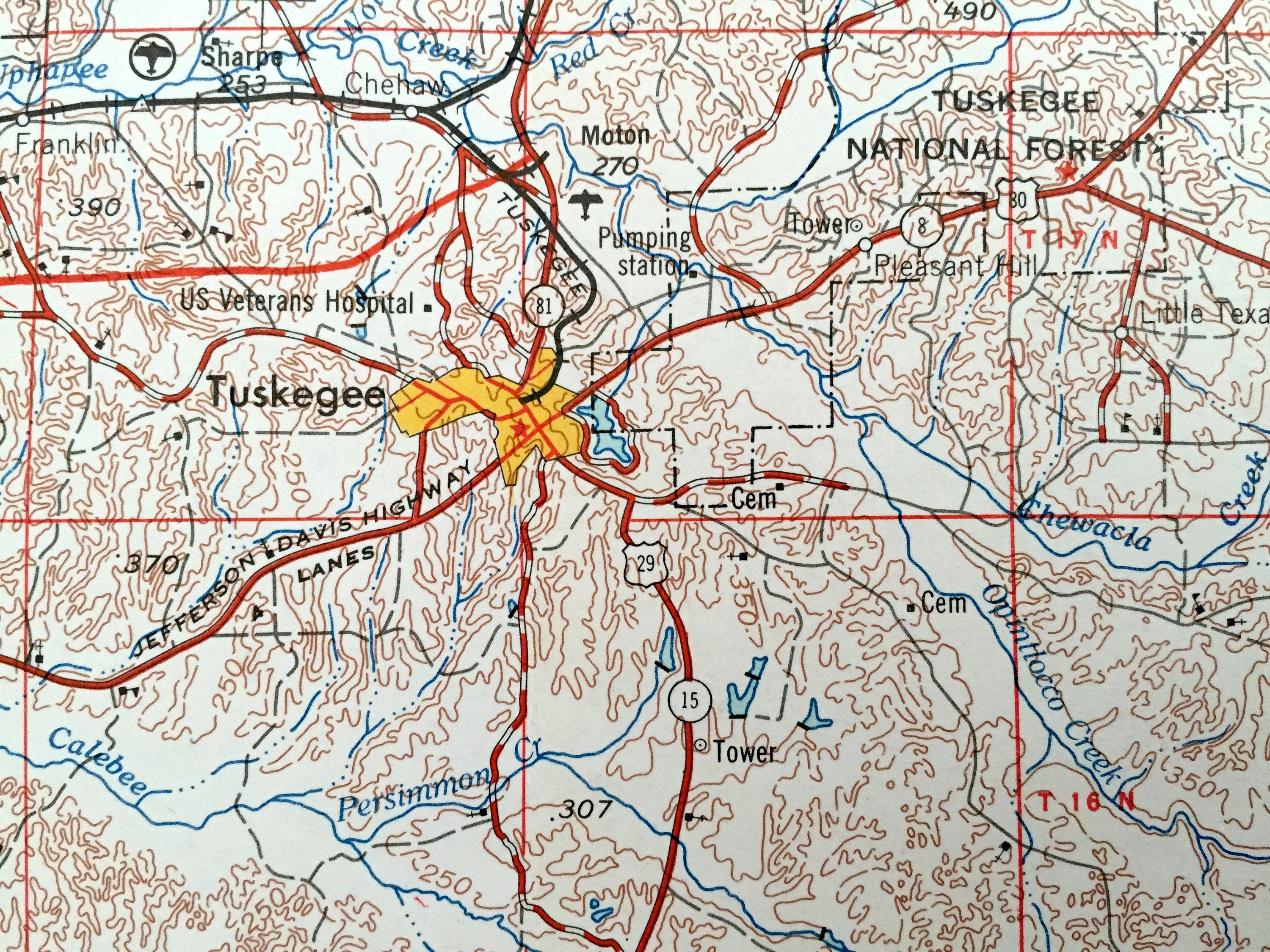 Antique Phenix City Alabama 1955 US Geological Survey Etsy UK