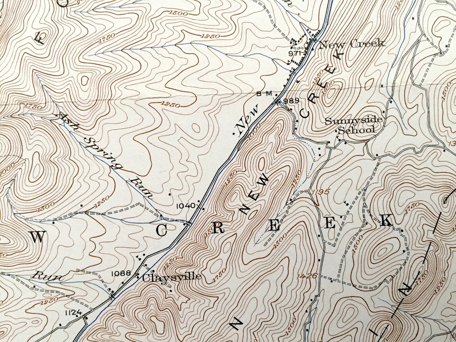 Antique Elk Garden West Virginia 1922 US Geological Survey Etsy