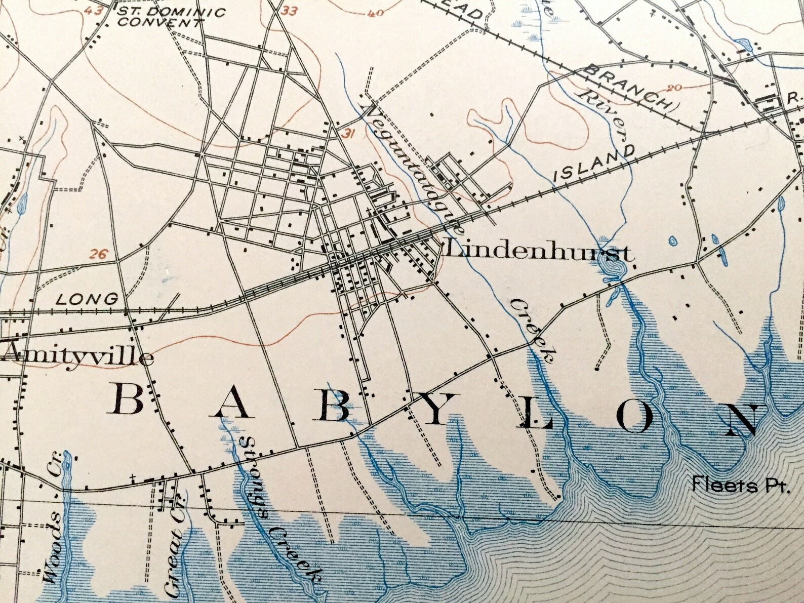 Antique Babylon New York 1903 US Geological Survey Etsy