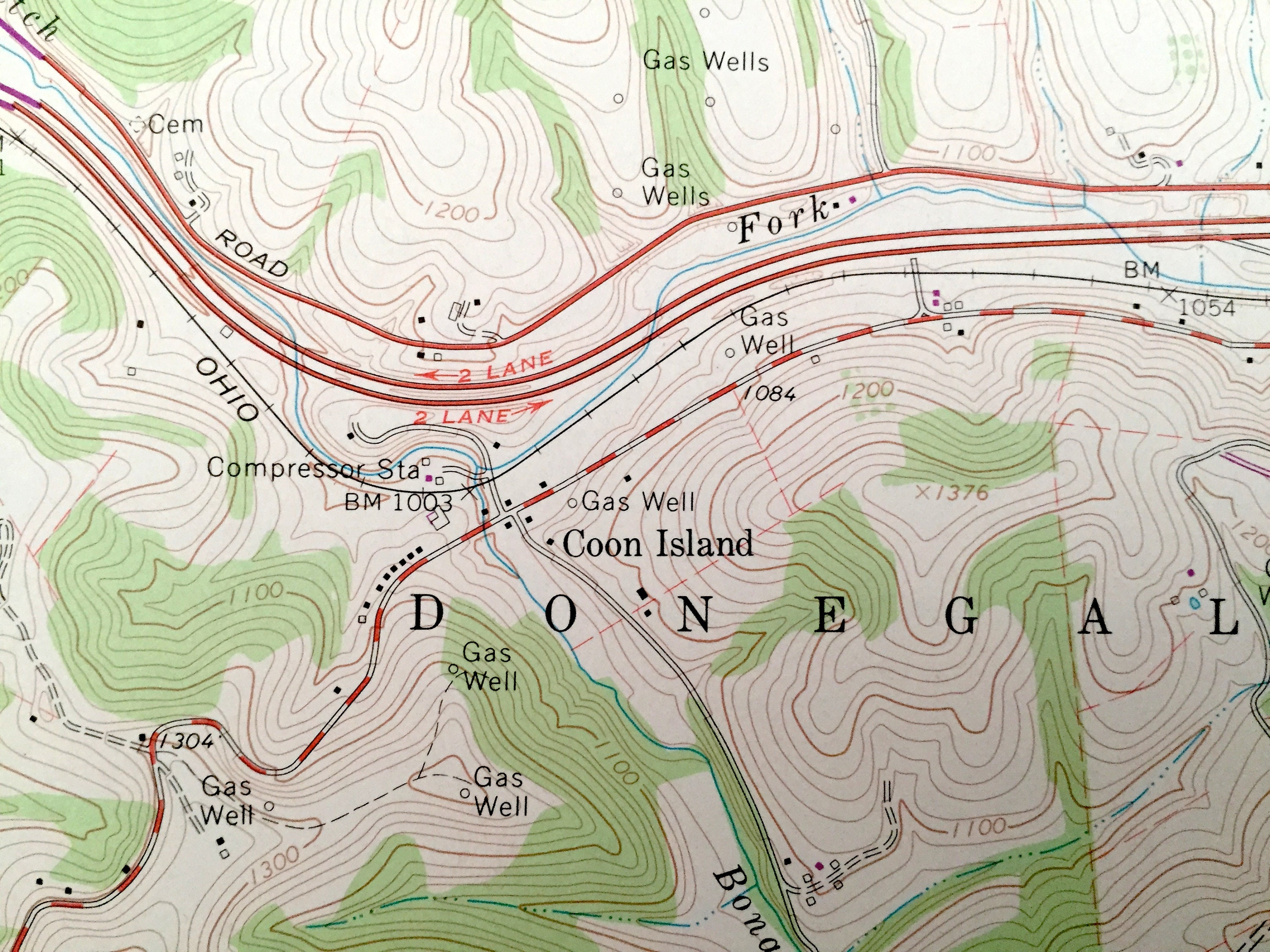 Antique Claysville Pennsylvania 1964 US Geological Survey Etsy UK
