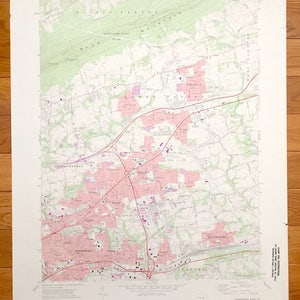 Antique Harrisburg, Pensilvania 1969 Us Geological Survey Topographic Map – Glenwood, Penbrook, Paxtang, Paxtonia, Linglestown, Lawnton, PA