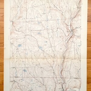 Antique Hopbottom, Pennsylvanie 1947 US Geological Survey Carte topographique - Lathrop, Lenox, Nicholson, Springville, Dimock, Brooklyn, Oakley
