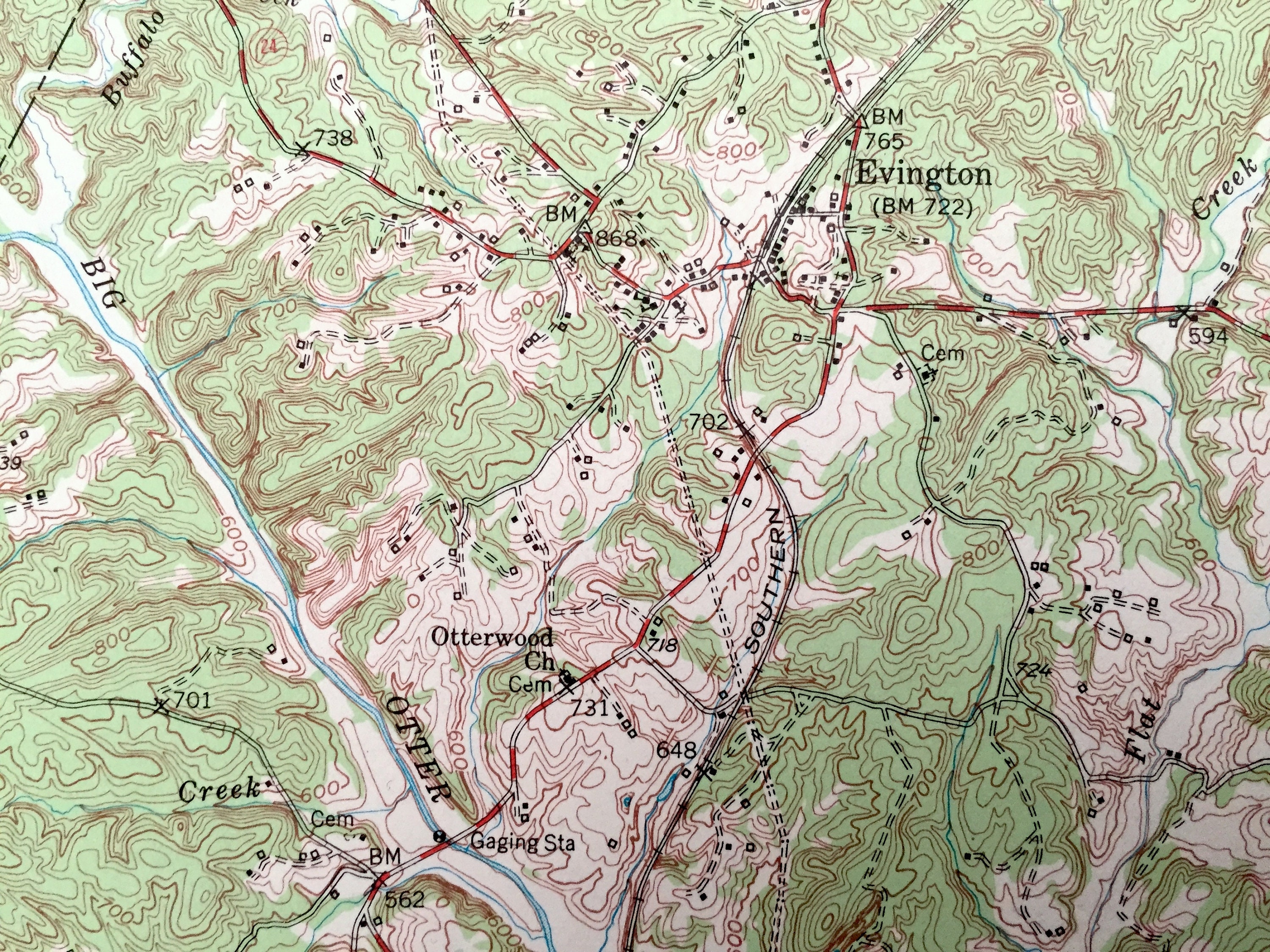 Antique Altavista Virginia 1951 US Geological Survey Etsy