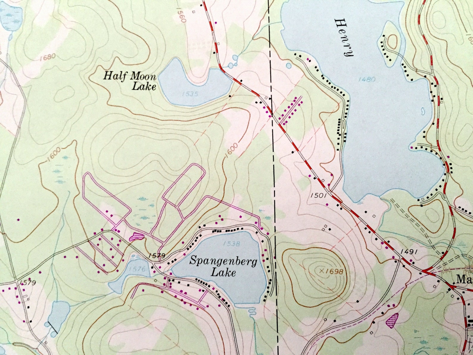 Antique Lake Ariel Pennsylvania 1966 US Geological Survey Etsy Australia