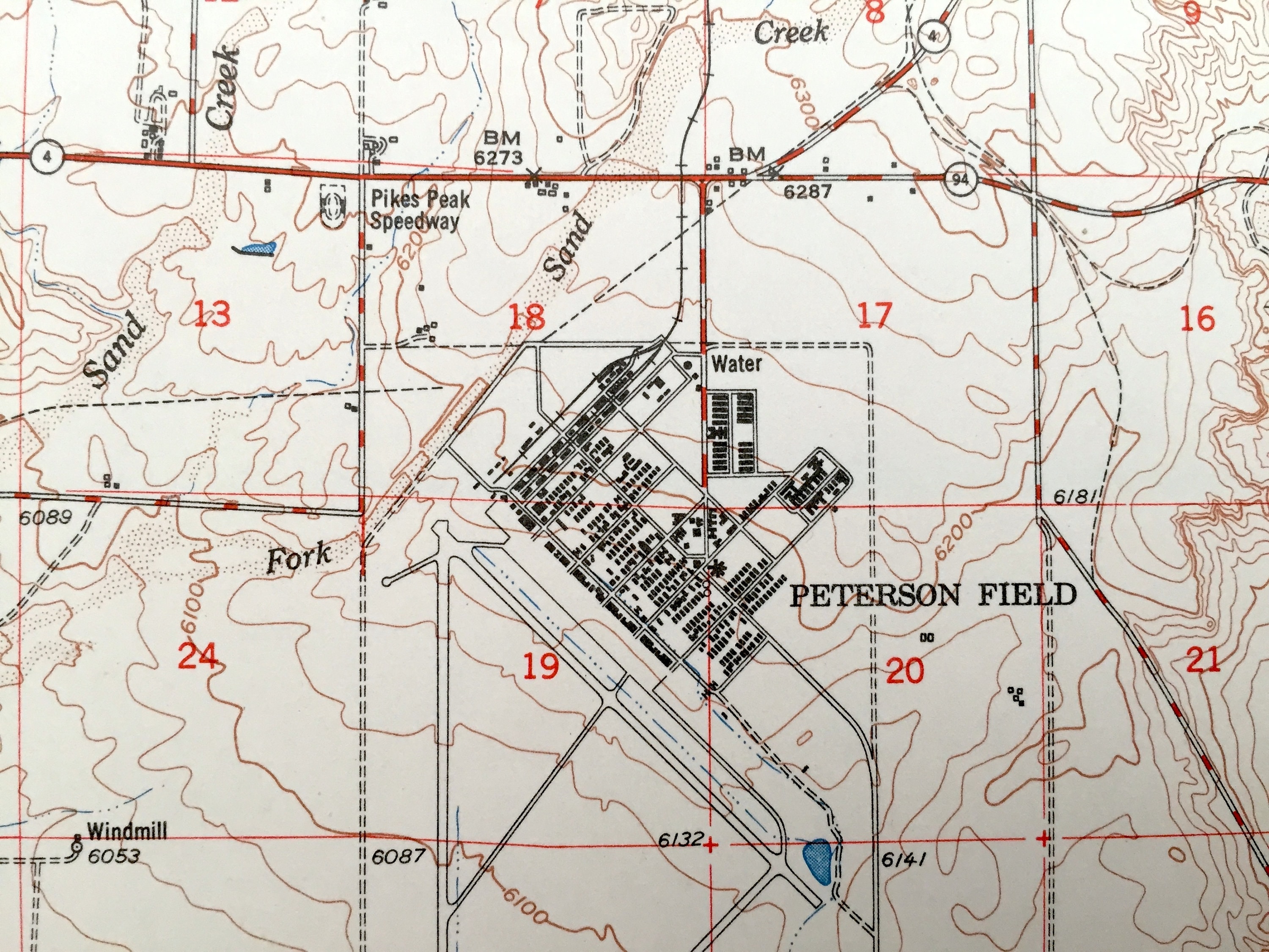 Antique Falcon Colorado 1951 US Geological Survey Topographic Etsy