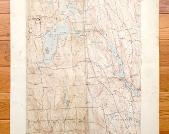 Antike Litchfield, Connecticut 1950 US Geological Survey Topographische Karte – Morris, Watertown, Bethlehem, Thomaston, Bantam Lake, County, CT