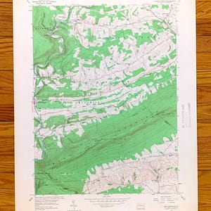 Antike neue Ringgold, Pennsylvania 1956 US Geologische Dienst Topographische Karte - Berks, Schuylrill, Lehigh County, Hawk Mountain Sanctuary, PA