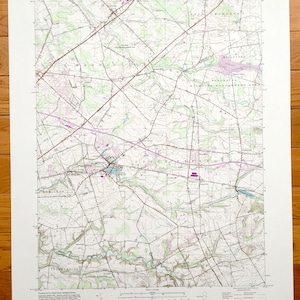 Antike Allentown, New Jersey 1995 US Geological Survey topographische Karte - Washington, East Windsor, Millstone, Upper Freehold, Hamilton NJ