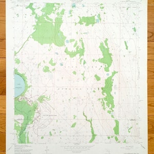 Antique Lake Arbuckle NE, Florida 1952 US Geological Survey Topographic Map – Polk, Highlands County, Avon Park Air Force Base Bombing