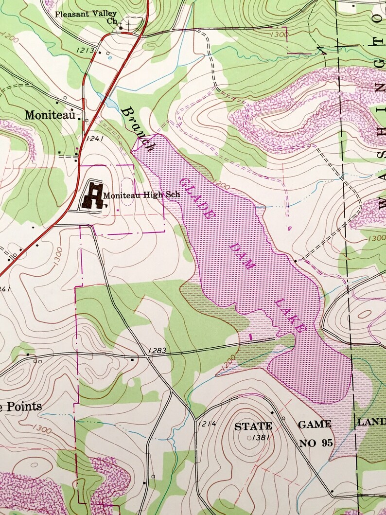 Antique West Sunbury Pennsylvania 1963 US Geological Survey Etsy