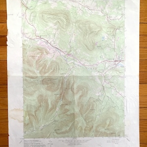 Antique Hunter, New York 1945 US Geological Survey Topographic Map – Greene County, Jewett, Catskill, Park, Tannersville, Onteora Park, NY