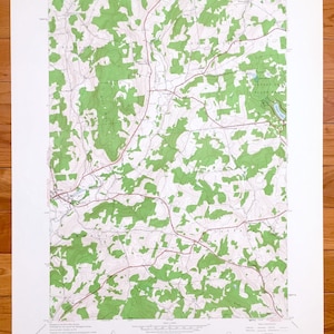Ancienne carte topographique Morris, New York, 1943 US Geological Survey - comté d'Otsego, New Lisbon, Elm Grove, Laurens, Pittsfield, Stetsonville